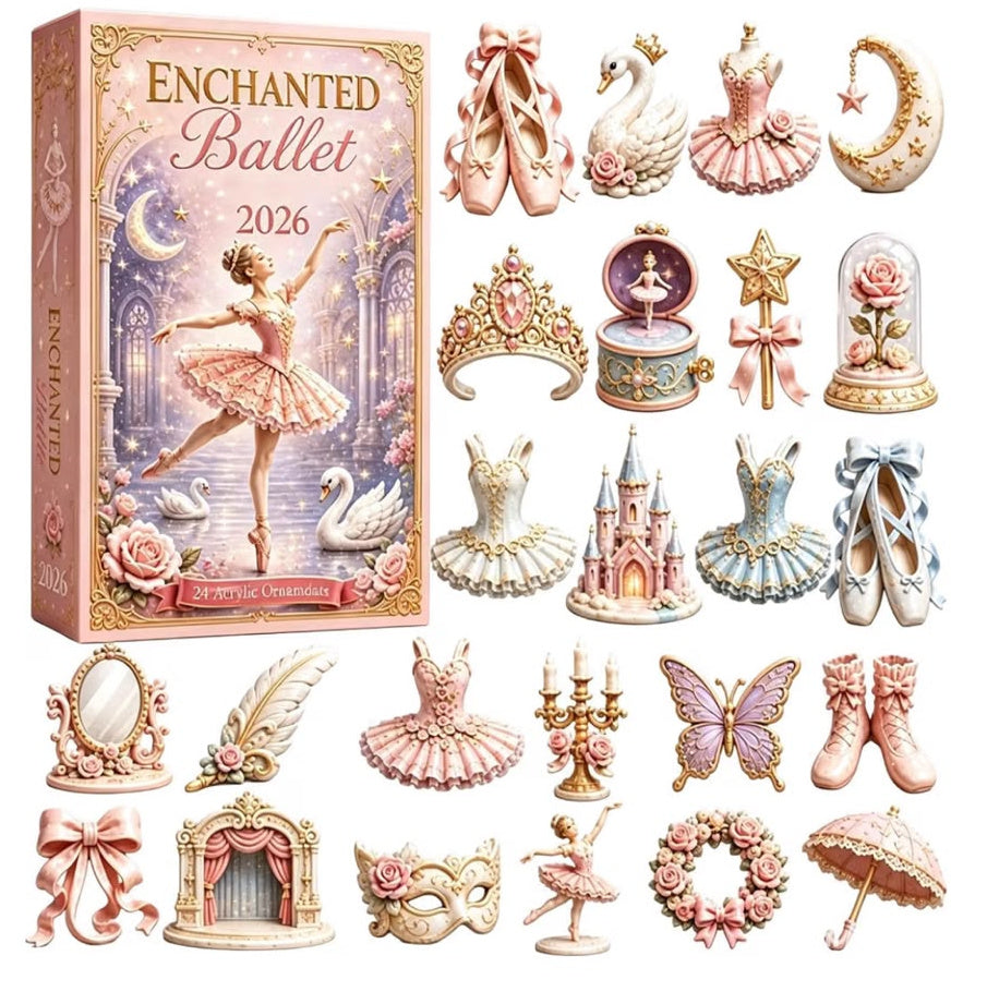 Enchanted Ballet 2026 – calendario e 24 decorazioni acriliche 2D